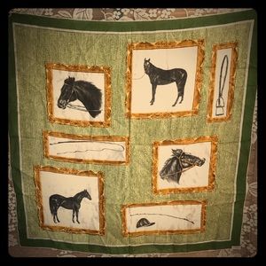 Vintage equestrian scarf